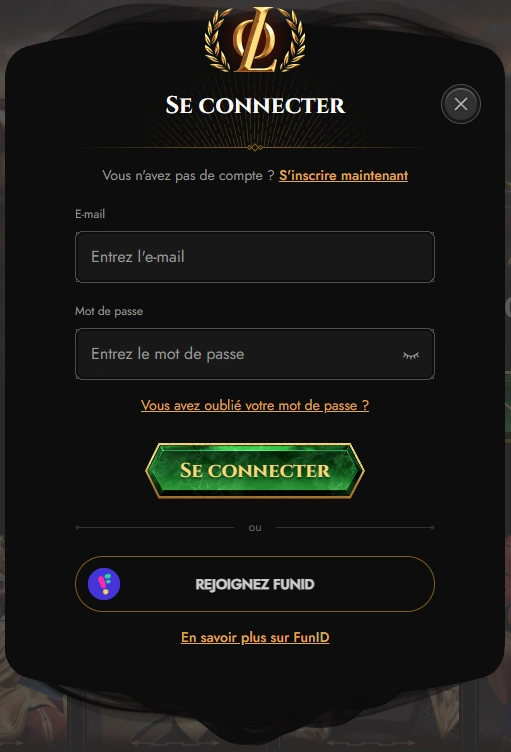 Connexion sécurisée Legiano