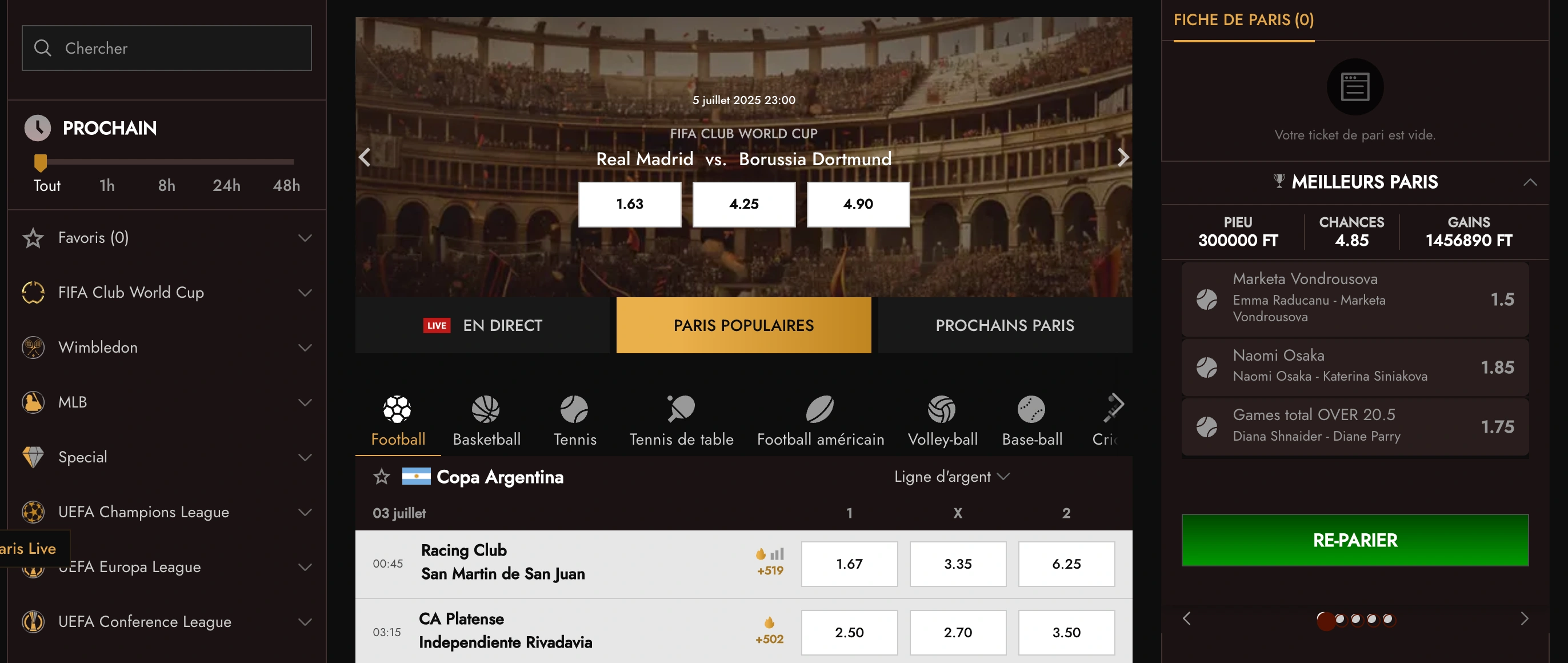 Paris sportifs en direct Legiano